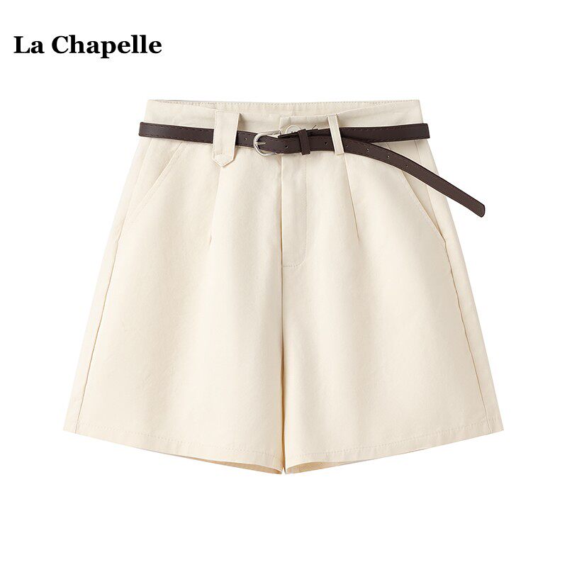 拉夏贝尔/La Chapelle韩系高腰显瘦短裤女夏季新款纯色西装五分裤,女装/女士精品,休闲裤,淘宝优惠券,粉丝福利购,淘宝优惠卷