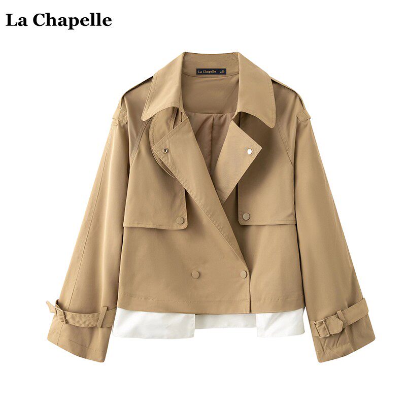 拉夏贝尔/La Chapelle秋季新款韩版宽松卡其色短款风衣外套女上衣使用感如何?