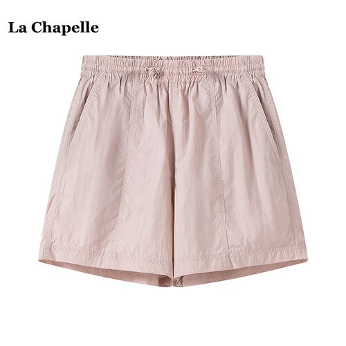 拉夏贝尔/La Chapelle薄款显瘦休闲短裤女夏季运动速干五分裤中裤