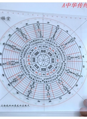 布局尺二十四山风水罗盘