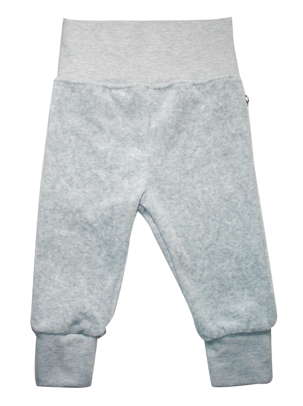 哟呼！外贸L*0-12个月浅灰天鹅绒长裤小脚裤打底裤靴裤33962