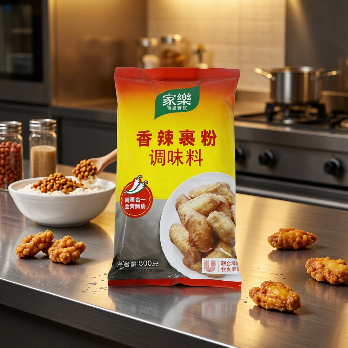 家乐香蒜裹粉/香辣裹粉调味料800g 香蒜粉烤鸡 香炸 蒜香炸粉 烘