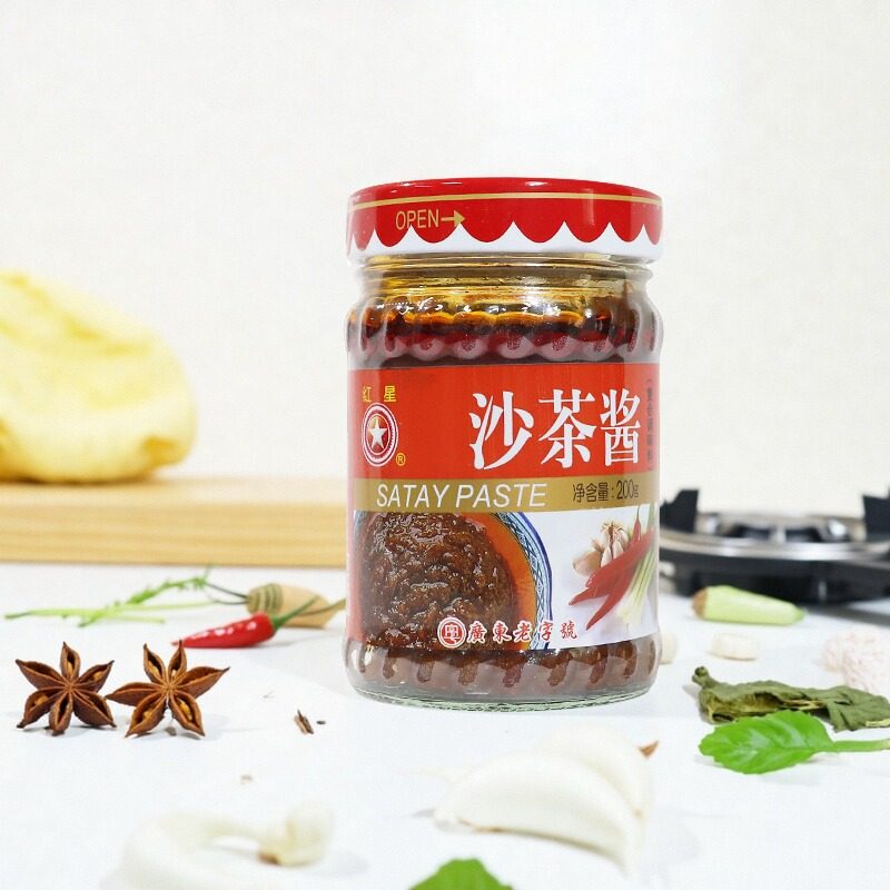 包邮红星沙茶酱200g*3罐潮汕特产