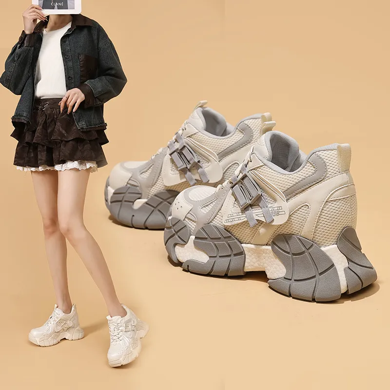 厚底老爹鞋女2026年秋季新款鞋子女百搭吸膜底运动鞋休闲时尚女鞋,女鞋,时尚芭蕾鞋,淘宝优惠券,粉丝福利购,淘宝优惠卷