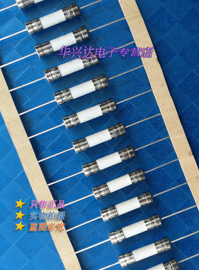 5X20MM电磁炉陶瓷保险丝管F带引线T双帽10A 8A 3.15A 250V带引脚