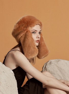 CHINCHIN 原创设计师配饰｜可拆卸造型仿兔毛保暖帽秋冬男女款