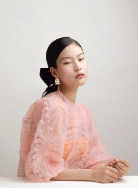 CHINCHIN 原创设计师配饰｜立体树形镂空耳针