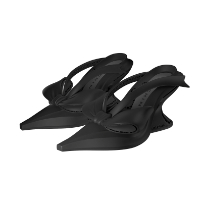 CHINCHIN细跟蝴蝶结尖头3D打印鞋