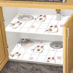 橱柜防油贴可粘垫纸抽屉防水防潮垫家用厨房贴纸衣柜鞋 柜铺膜防尘