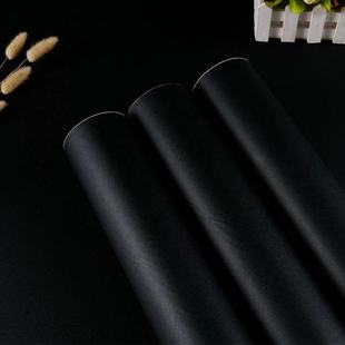 黑色墙纸自粘pvc纯色墙纸宿舍ins森系壁纸大学生延伸家用卧室10米