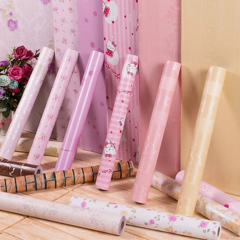 墙纸卧室温馨客厅防水pvc纯色素色宿舍装饰北欧ins风现代壁纸自贴,家居饰品,软装墙贴,淘宝优惠券,粉丝福利购,淘宝优惠卷