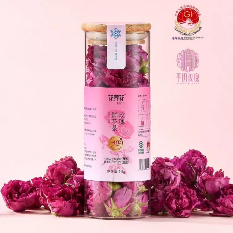 花养花玫瑰冻干鲜花茶平阴重瓣