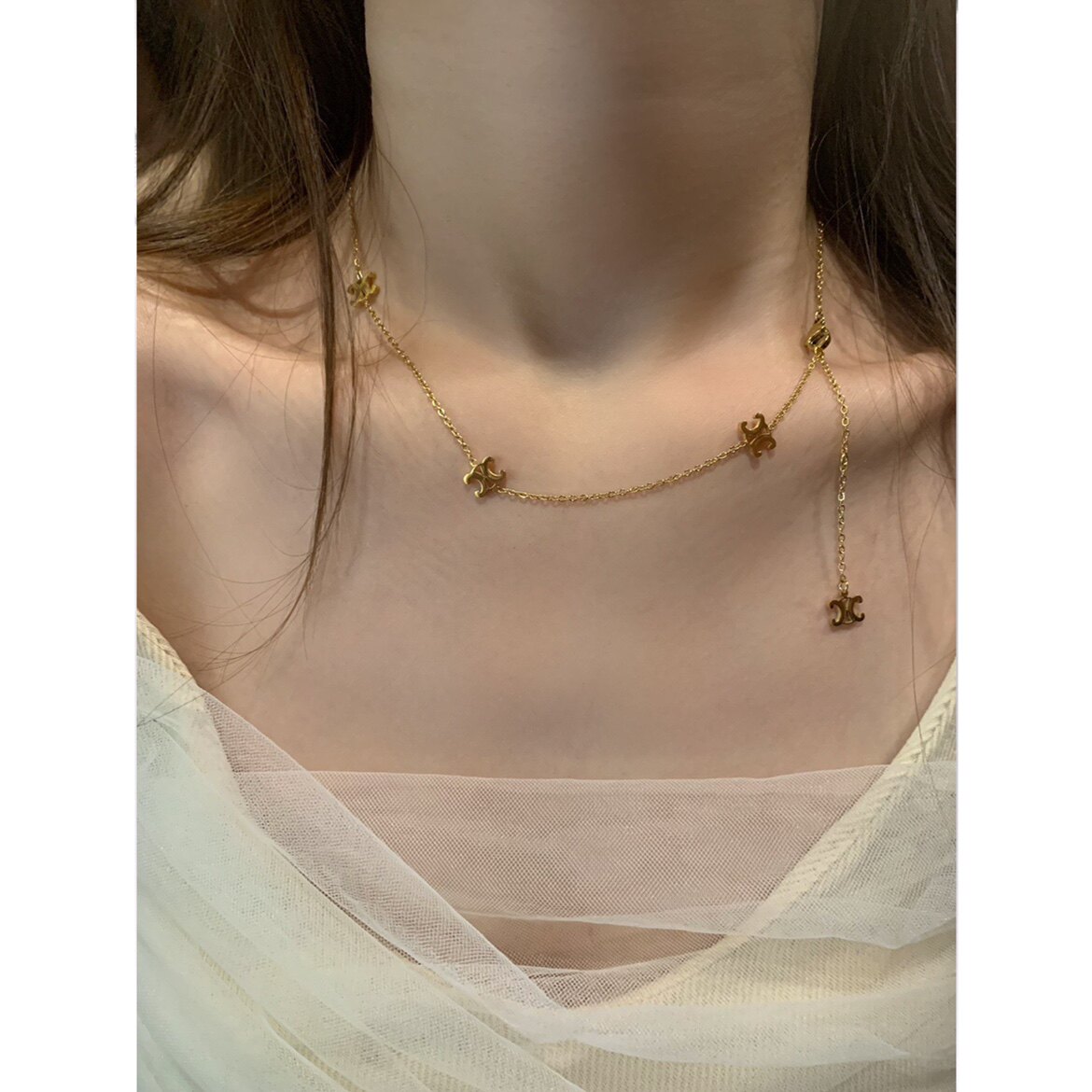 凯旋门高级感小众项链凯旋门轻奢