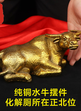 老神仙水牛摆件化解厕所在正北位