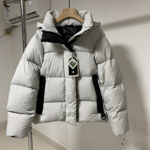 新款 实拍2025冬季 加厚保暖三防派克鹅绒羽绒服女显瘦 95白鹅绒