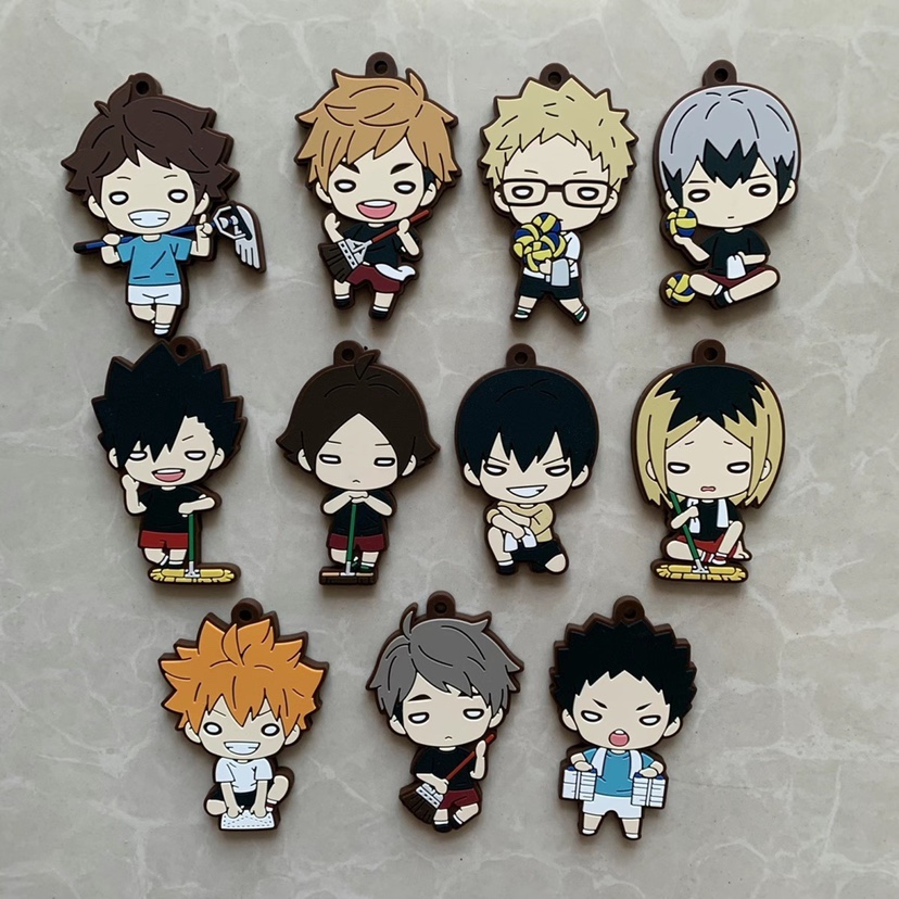 排球少年 日单散货 橡胶挂件 影山飞雄 月岛萤 及川彻 孤爪研磨