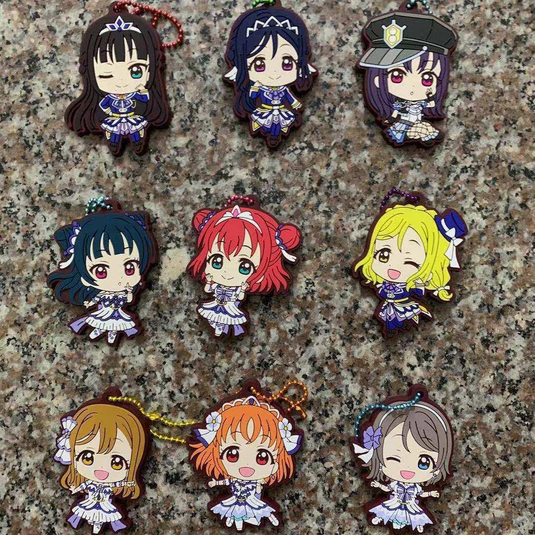 sunshine!日单散货橡胶挂件高海千歌樱内梨子小原鞠莉