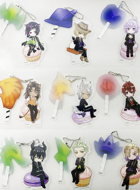 正版日单散货迪士尼扭曲仙境亚克力立牌挂件马哥vil RIDDLE leona