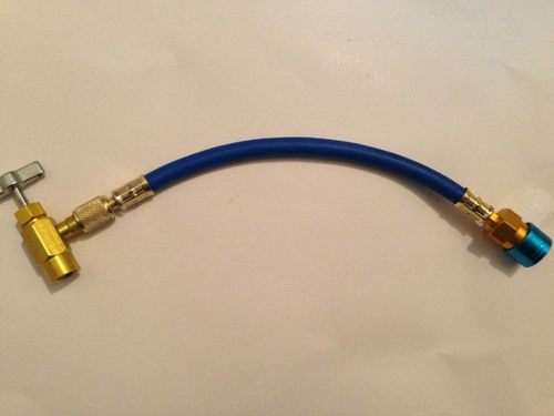 R134A 汽车空调补充加氟管 加液工具 制冷剂补充管 铝1/2AL406z