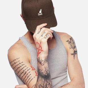 Hat袋鼠经典 Baseball 帽子男女硬顶棒球帽弯檐帽 Flexfit Kangol