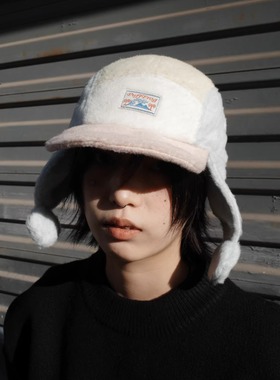 PuffFrog Plane Shearing Cap 泡芙蛙呢绒飞机翅膀五片帽雷锋帽