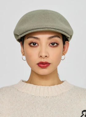 Kangol Seamless Wool 507 袋鼠男女羊毛正反戴贝雷帽