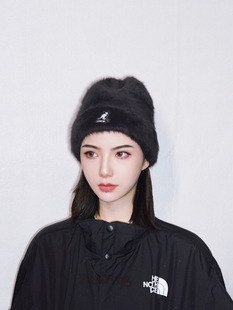 Beanie袋鼠新款 Cuff 兔毛保暖男女情侣冷帽针织帽 Furgora Kangol