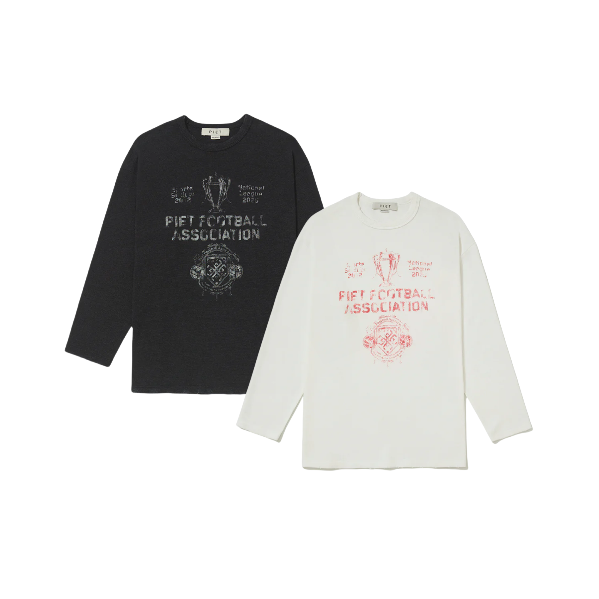 PietLongSleeve做旧印花长袖
