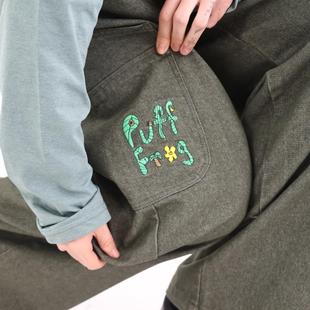 PuffFrog Plants Cargo Pants多口袋休闲工装长裤
