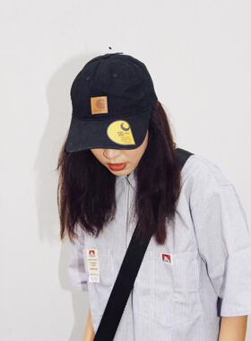 Carhartt Odessa Cap卡哈特主线鸭舌帽皮logo弯檐帆布男女棒球帽