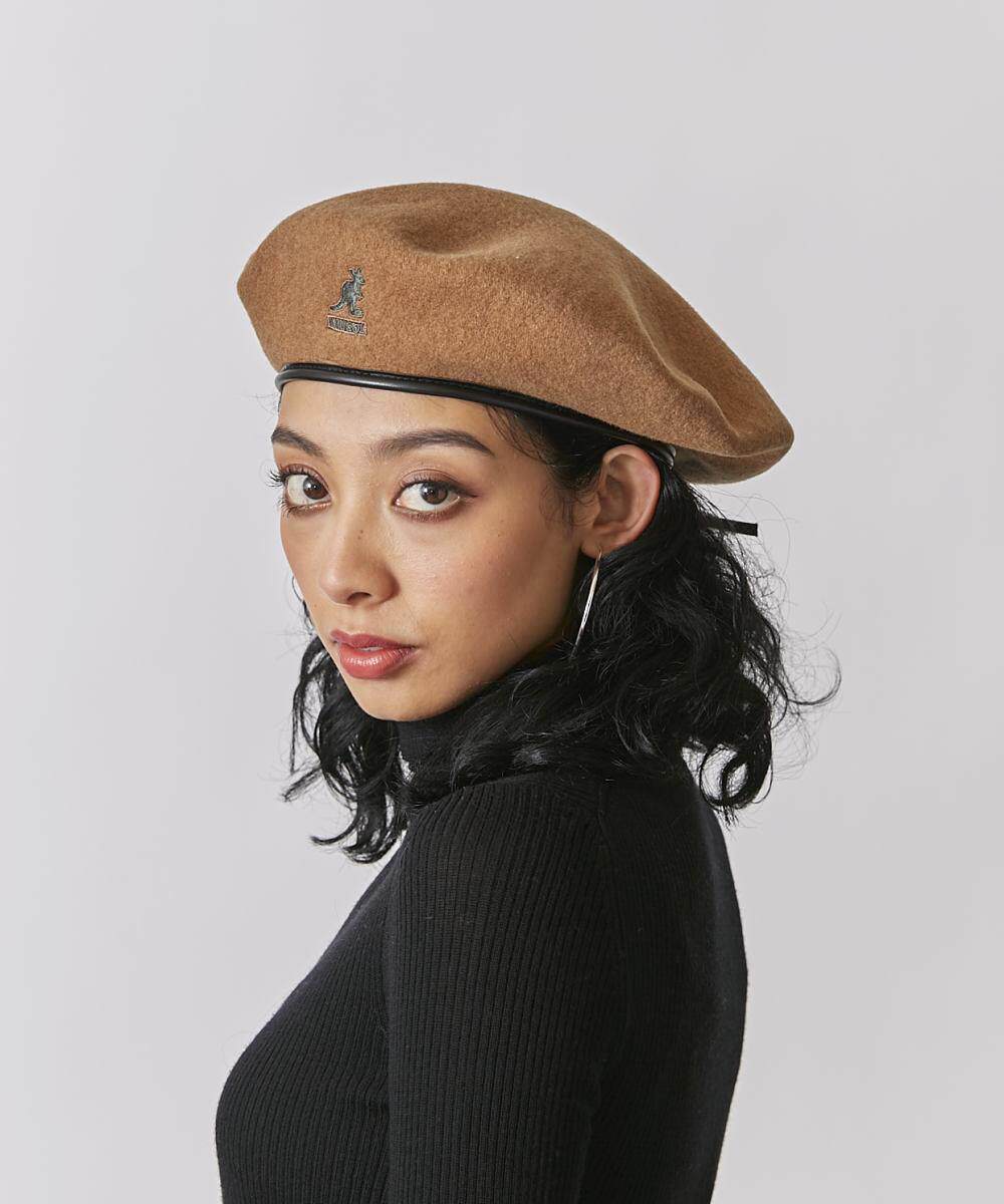 kangol wool big monty beret袋鼠新款羊毛男女贝雷帽画家毛帽子