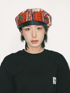 Kangol Wooly Squiggle Beret袋鼠新款针织羊毛绒花线纹贝雷帽