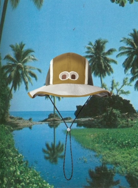 PuffFrog Mesh Eye Bucket Hat泡芙蛙新款网眼尼龙防晒渔夫帽