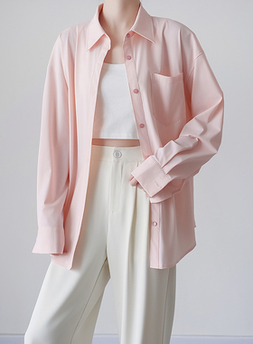 2025夏季宽松衬衫防晒服女士防紫外线薄款抗皱速干显瘦凉感欧若风