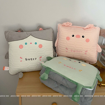 夏季汽车抱枕抱枕被子两用