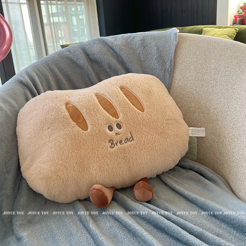 牛角面包抱枕毯子毛绒玩具两用二合一办公室午休睡枕沙发靠枕枕头