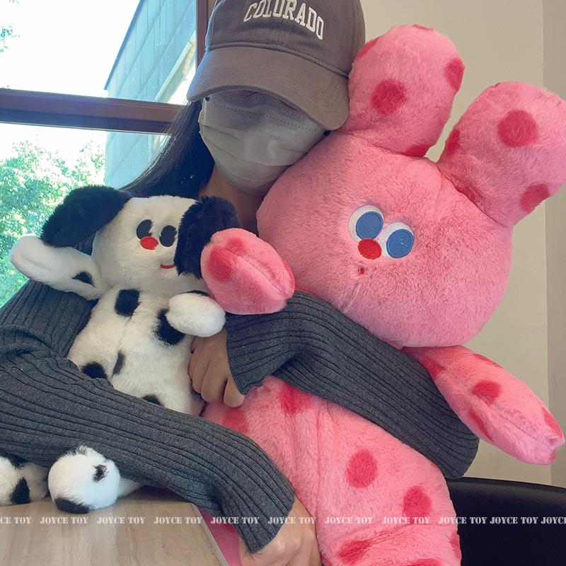 波点猫咪抱枕靠垫毛绒玩偶