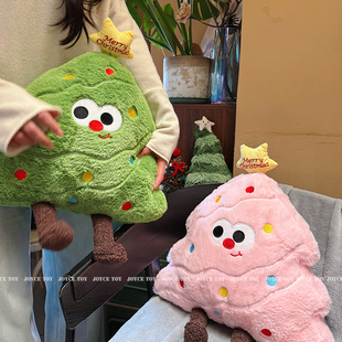 圣诞树抱枕毯子二合一客厅沙发靠枕办公室午睡枕头被两用汽车靠垫