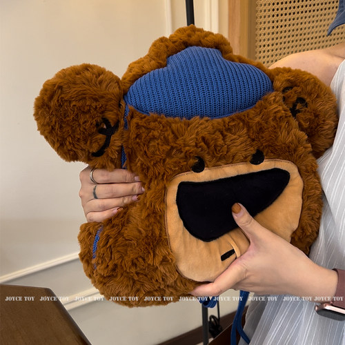 韩系可爱熊抱枕靠枕沙发玩偶毛绒玩具办公室床上装饰小熊生日礼物