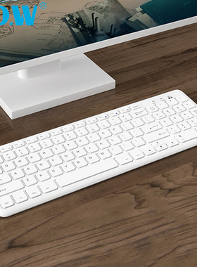 BOW航世 笔记本外接无线键盘迷你静音巧克力有线办公台式电脑小型