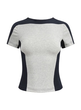 Lifenotes美式复古正肩短款短袖t恤女款辣妹百搭上衣