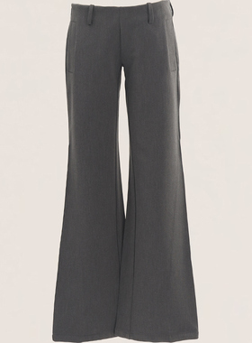 Lifenotes低腰辣妹喇叭微喇休闲长西裤直筒宽松垂感复古cleanfit