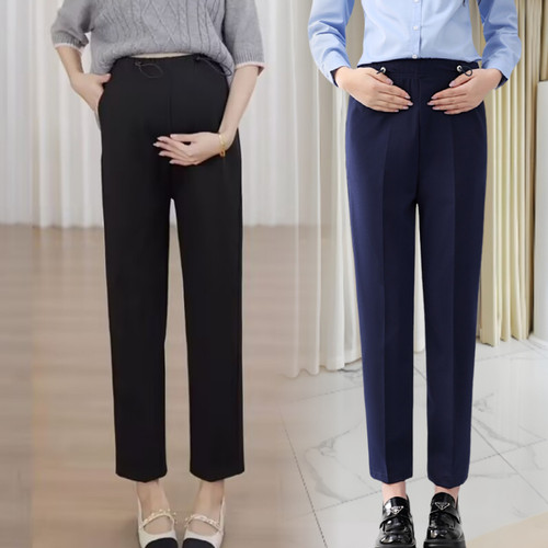 孕妇裤子春秋款职业西装裤不起球