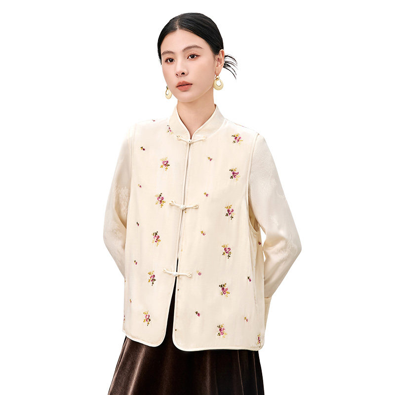 【妮妮专属】真丝丝绒刺绣马甲62498726