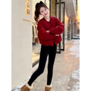 短款复古风棉服2025冬季宽松版型蓬松质感冬日保暖穿搭棉衣