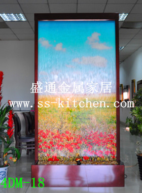 中式风背景墙加湿器摆件家居装饰
