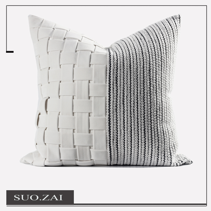 轻奢抱枕套沙发客厅靠枕编织靠垫
