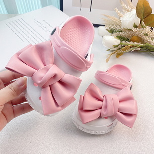 儿童拖鞋2025新款女孩女童防滑踩屎感外穿洞洞鞋时尚休闲亲子夏天