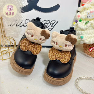 女童马丁靴2025新款超火今年流行爆款靴子软底小女孩儿童洋气鞋子