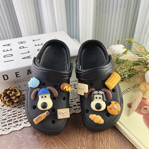 男孩网红拖鞋男童夏季防晒洞洞鞋